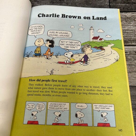 1980s Charlie Brown's Cyclopedia Featuring Cars and Trains Book Volume 4 - Picture 4 of 5